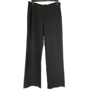Eileen Fisher Wide Leg Trouser Pants Minimalist Black Sz S